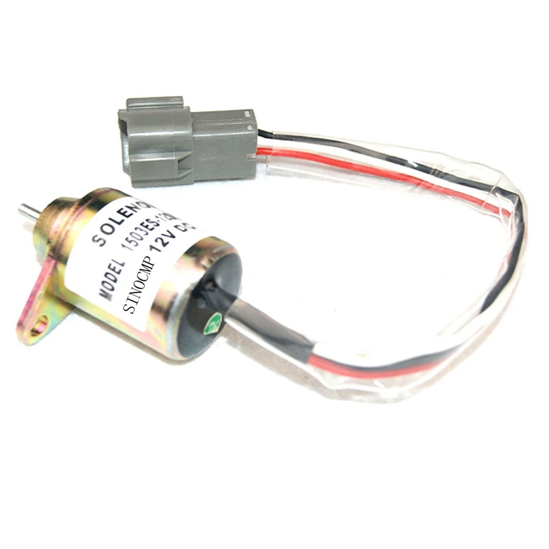 

12V Diesel fuel stop solenoid 1503ES-12S5SUC12S, flameout solenoid valve for Yanmar