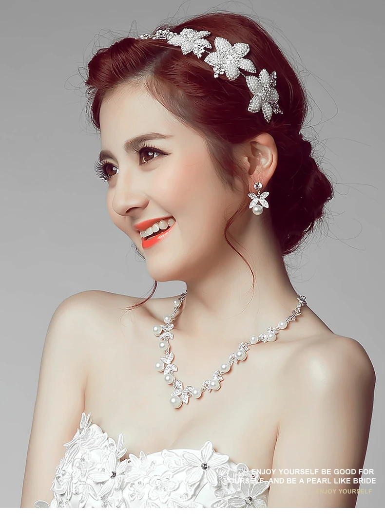 2017 New Design 100% Ручной Кристалл Перл Люкс Свадебное Украшения Для Волос Женщины
