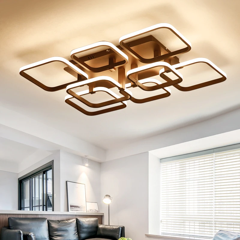 Квадратная Светодиодная Люстра фото 28