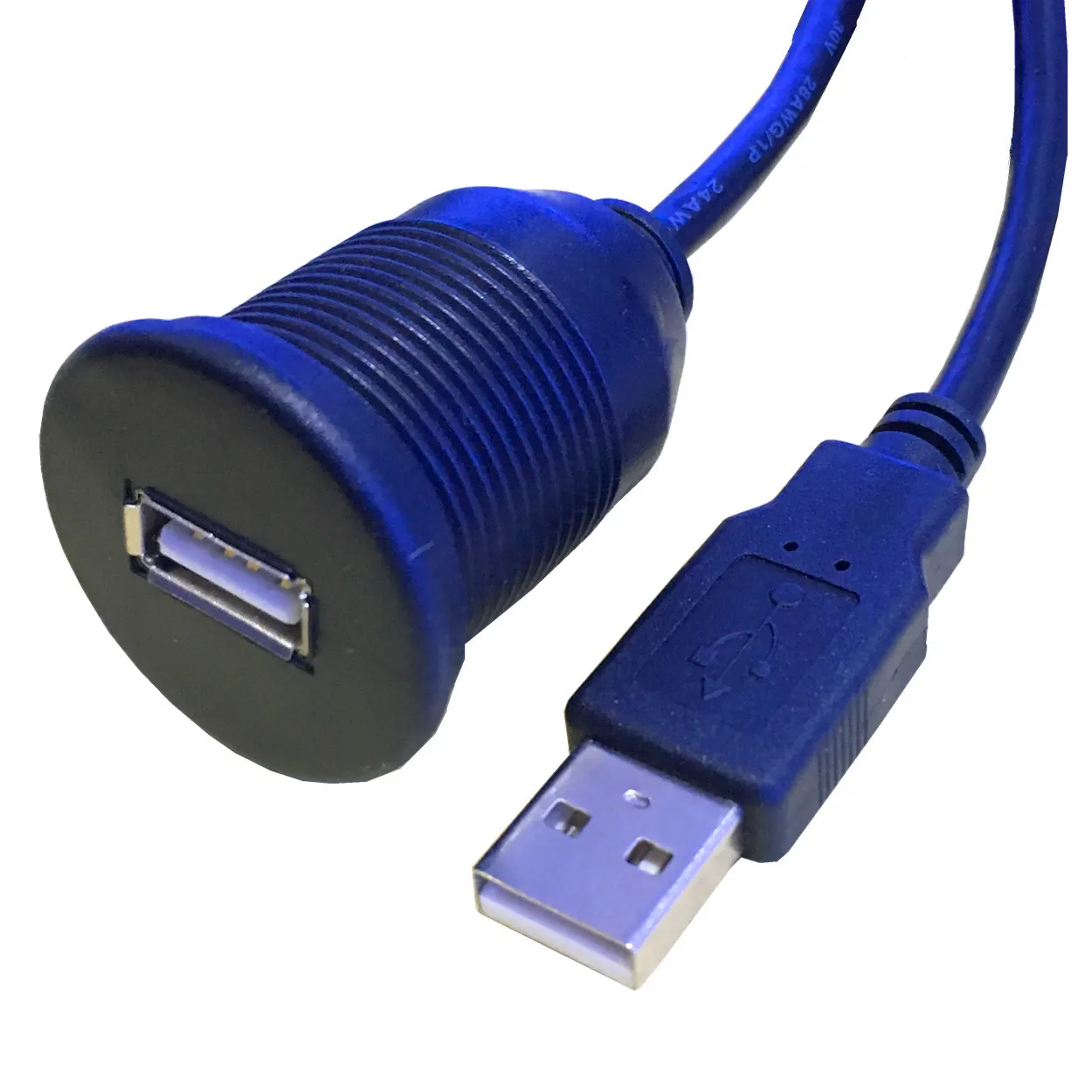 Удлинитель Usb для автомобильных аудио стереосистем 2 метра в длину с монтажным