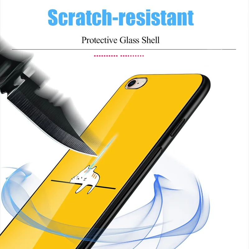 Tempered Glass Cover For Xiaomi Redmi Note 7 Pro 5 Colorful Phone Case Mi 9 Play MAX 3 Mix 2S 2 TPU Bumper PC Coque | Мобильные