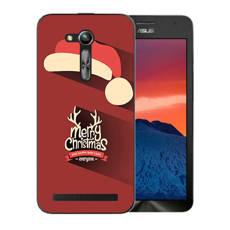 Чехол для Asus ZB450KL чехол веселый X'MAS шаблон Zenfone GO 2nd Gen ZB452KG ASUS_X014D 4 5 дюймов |