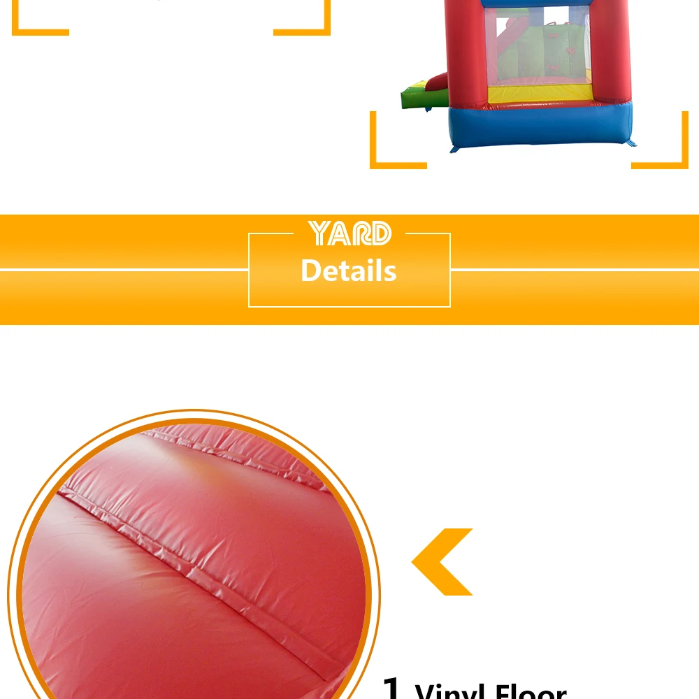 YARD 3,5*3*2,7 м надувной замок батут для детей надувной батут с горкой