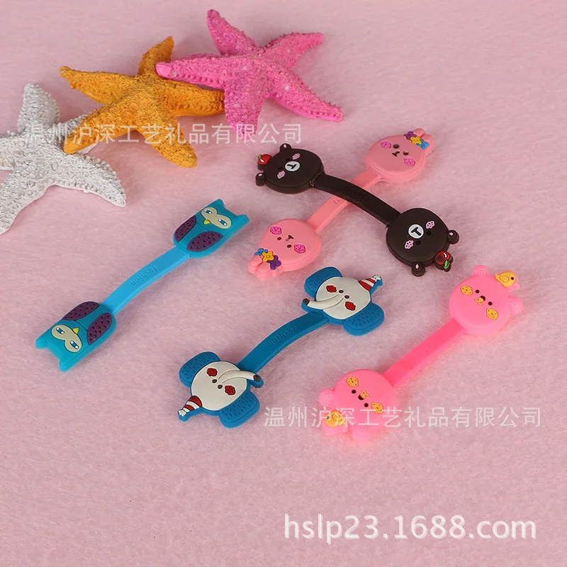 100 шт./лот мультяшный кабель намотка наушники линия передачи данных органайзер