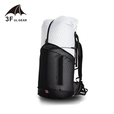 55L XPAC white S 3F UL GEAR Рюкзак GuiJi 55L XPAC легкий прочный туристический походный рюкзак Открытый Сверхлегкий безрамный пакет сумки - Цвет: 55L XPAC white S