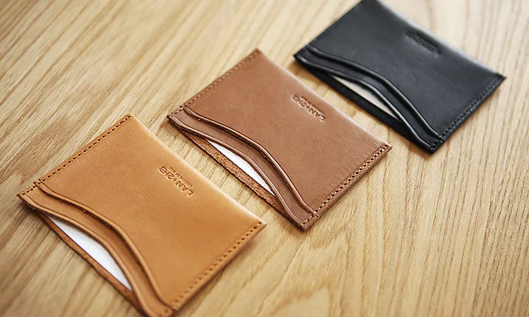 LAN Мужская 100% из натуральной кожи чехол для кредитных карт держатель банковских |