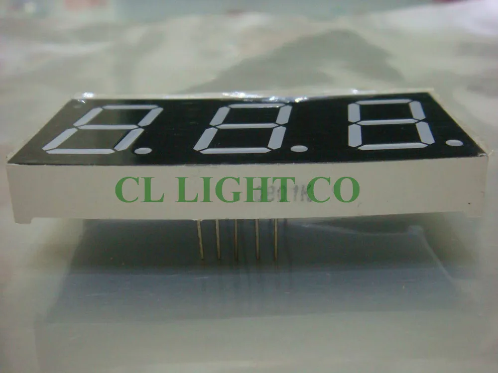 20 шт. 0 8 дюйма светодиодная цифровая трубка крассветодиодный 3 цифровых трубки