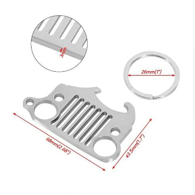 Брелок ArmskyGrill со встроенным Открывателем для бутылок пива и соды Jeep Wrangler