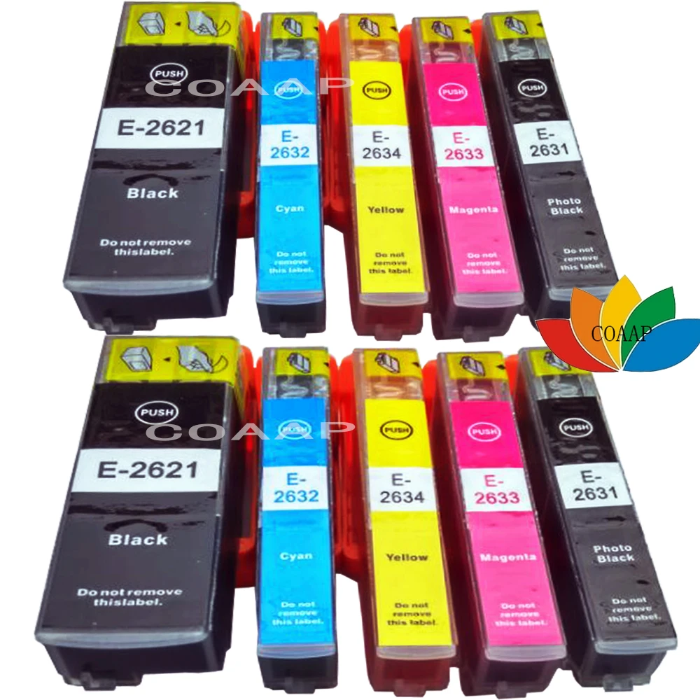 10 шт. совместимый картридж T2621 26XL для EPSON XP 600 610 620 700 800 810 820|ink cartridge|ink cartridge for