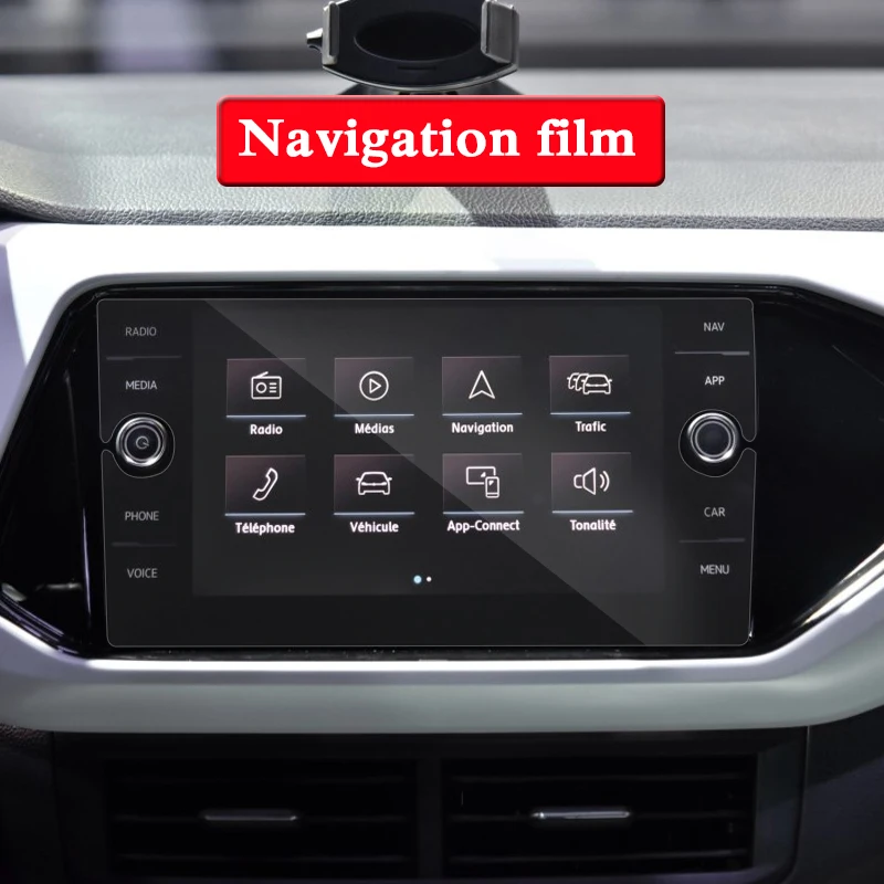 Gps навигационный экран, стальное стекло, Защитная пленка для Volkswagen T-Cross, приборная панель, экран, пленка, автомобильная наклейка