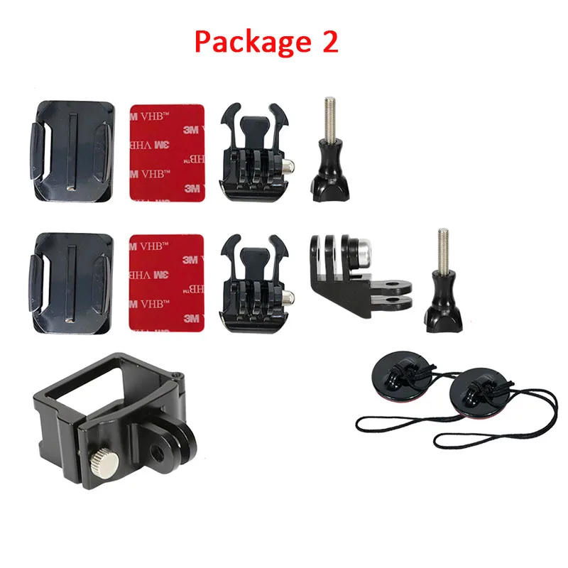 Передний боковой шлем аксессуары набор расширения крепление с алюминиевой рамкой для Dji osmo Карманный карданный Камера Наборы - Цвет: Серый