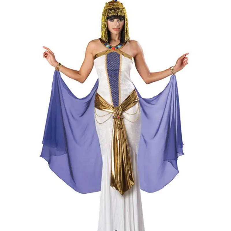 

Queen Of the Nile Adult Egyptian Cleopatra Costume For Ladies's royal Halloween fancy dress costume 4671