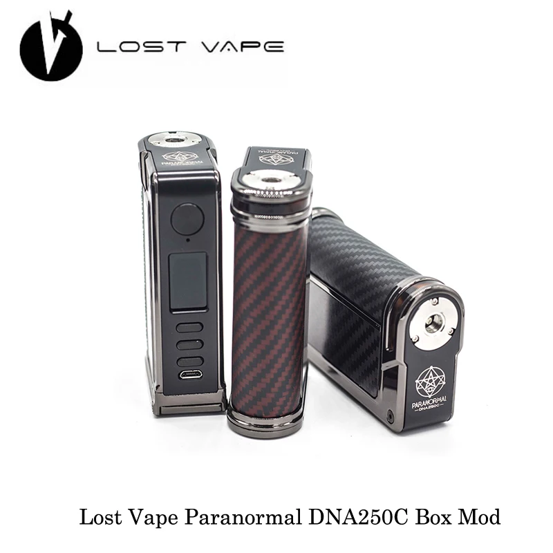 Электронная сигарета оригинал LOST VAPE PARANORMAL DNA250C LostVape DNA250 200 Вт Replay коробка mod