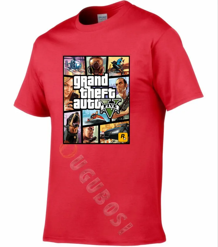 Grand Theft Auto GTA Футболка Мужская Уличная футболка с 5 и женская известного бренда