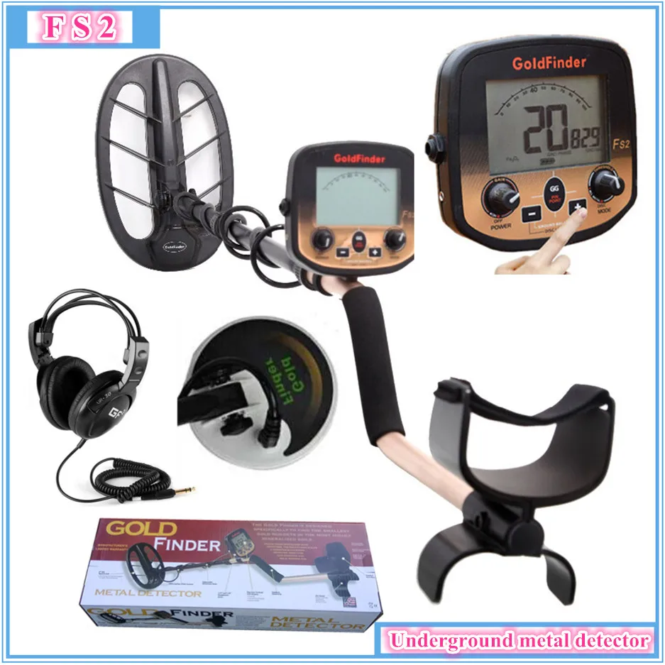 FS2 подземный детектор металла поиск Золотой искатель ошибки 2 катушки Охотник за