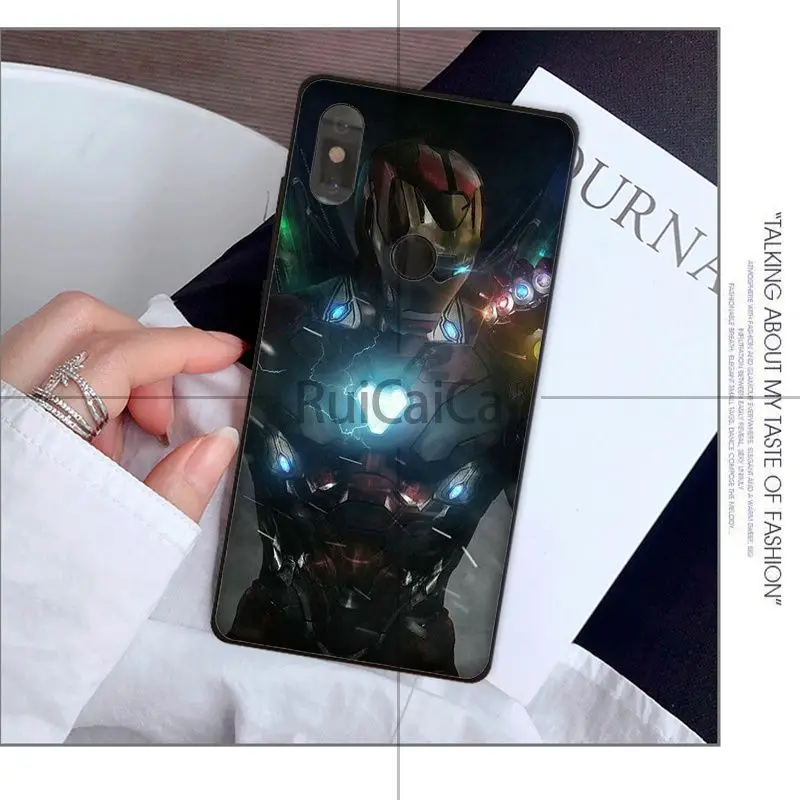 Ruicaica Железный человек Love you 3000 черный ТПУ мягкий чехол для телефона красного mi 5 plus