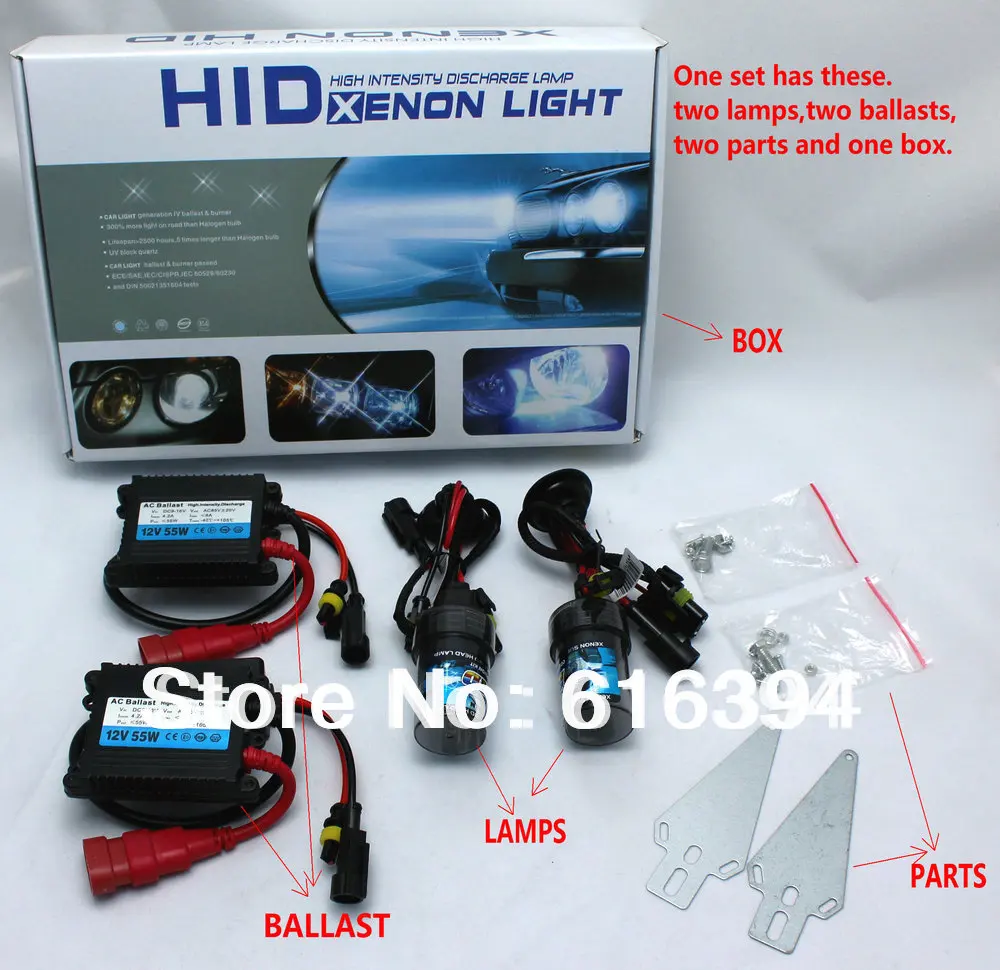 Заводская распродажа 55Вт HID xenon комплект самая низкая цена H1 H7 H8 H9 H11 HB3 (9005) HB4 (9006)...
