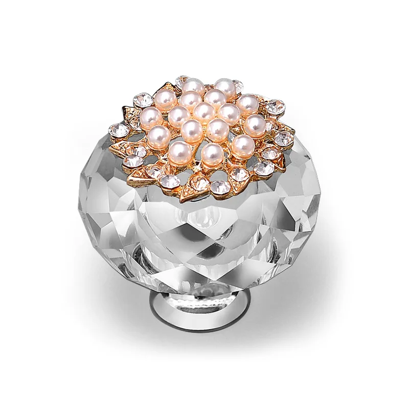 Высокое Качество Хрустальная стеклянная ручка 2018 новинка шкаф для спальни