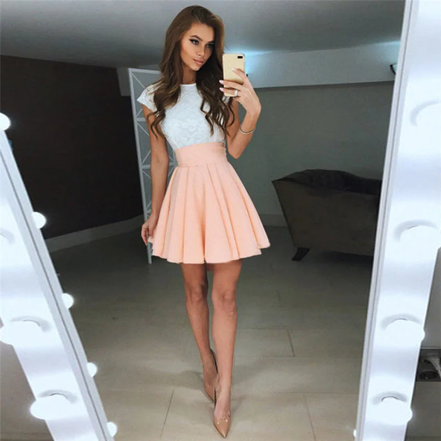 JAYCOSIN летнее платье для женщин кружевные вечерние коктейльные милые мини платья с