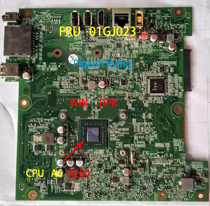 Для Lenovo AIO310 20ASR системная плата CPU A6 9200 win DPK FRU 01GJ023|Материнские платы для ноутбуков|