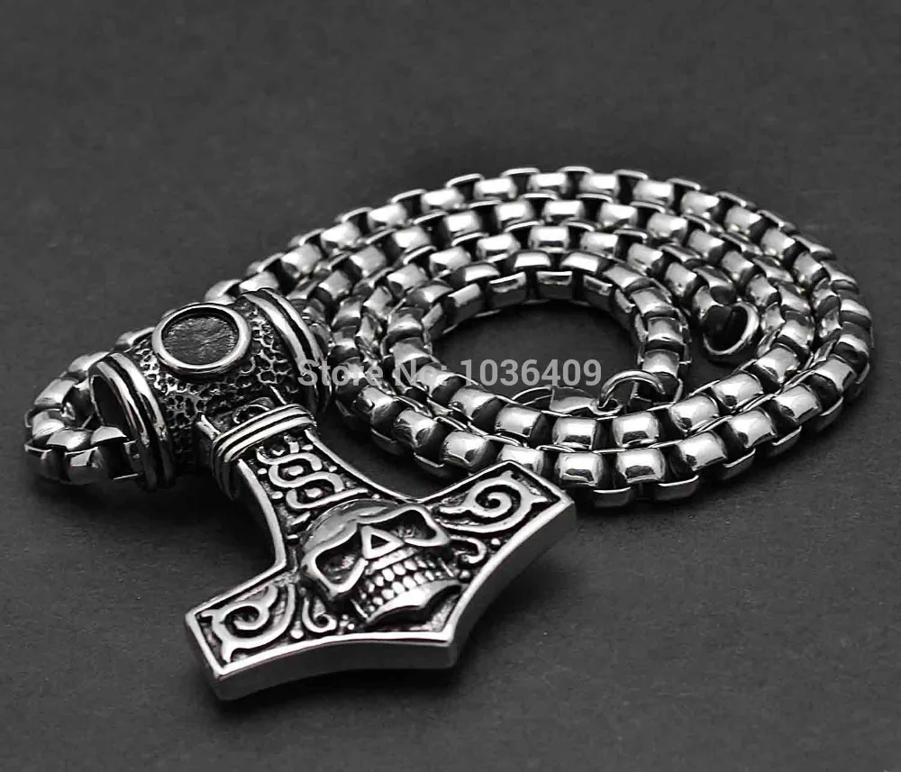 Мужская цепочка с подвеской в виде черепа | Украшения и аксессуары