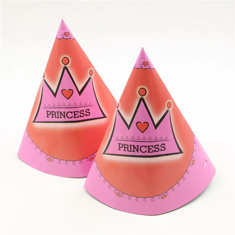 162pcs \ много Принцесса Тема чашки Дети сувениры Crown соломинки баннеры Baby Shower