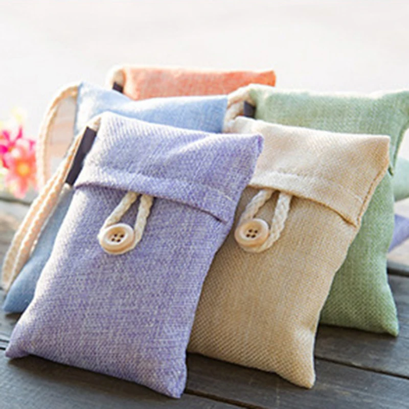 Натуральный очиститель воздуха сумка для дома автомобиля бамбуковый уголь