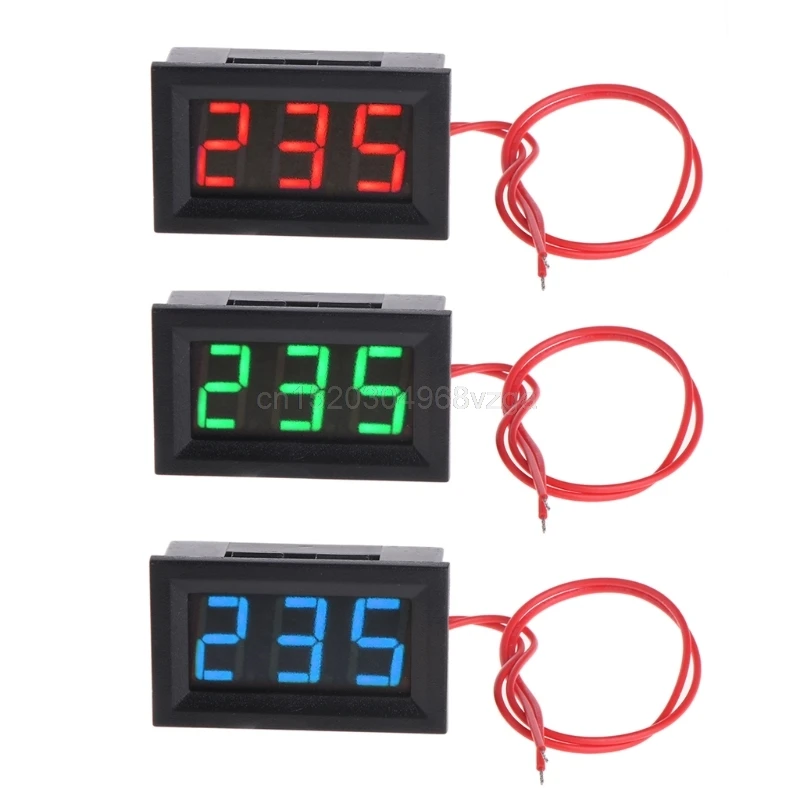 2 провода 0,5" AC 30 V-500 V светодиодный цифровой вольтметр измеритель напряжения монитор тестер для 110V 220V 380V D28 дропшиппинг