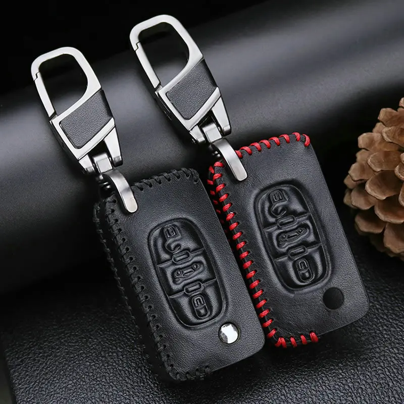Автомобильный чехол для ключей держатель Peugeot 307 308 408 206 207 3008 407 607 208 508 5008