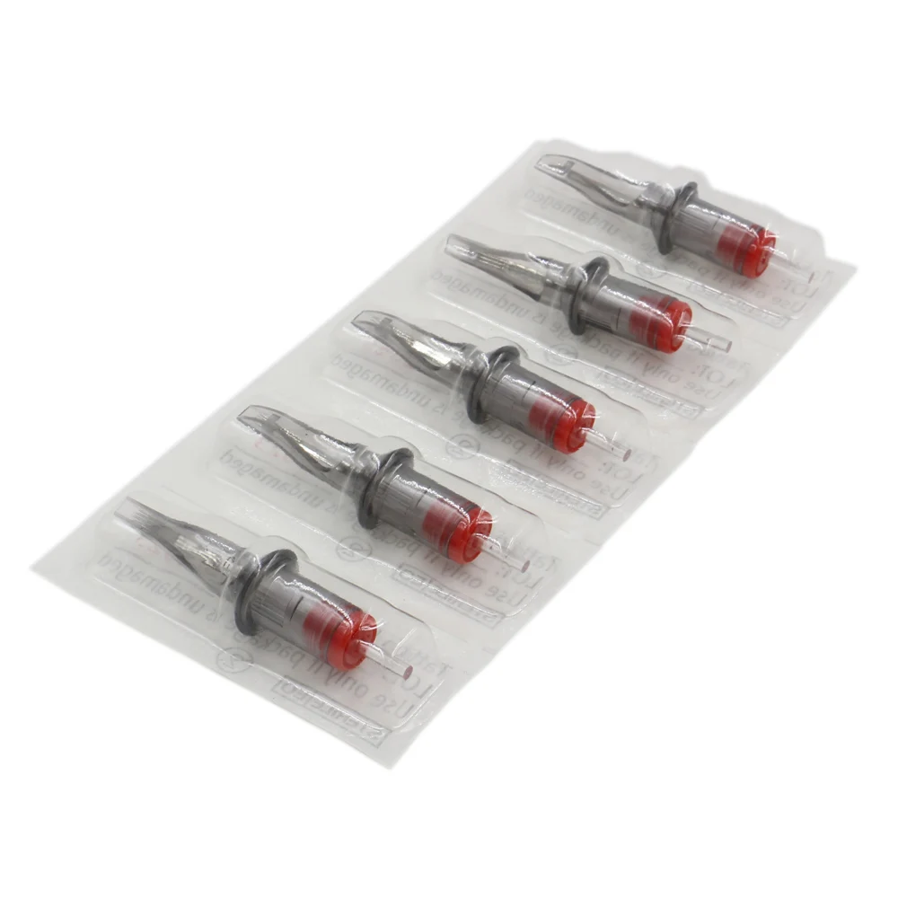 10 шт. одноразовые полу-перманентный макияж татуировки картридж иголки для бровей