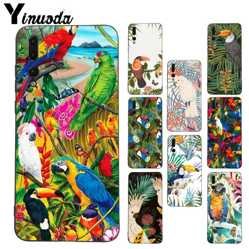 Чехол для телефона Yinuoda Tropical plants Toucan Parrot Huawei nova 3i P20Lite P10 Plus Mate10Lite Mate20 P20 Pro