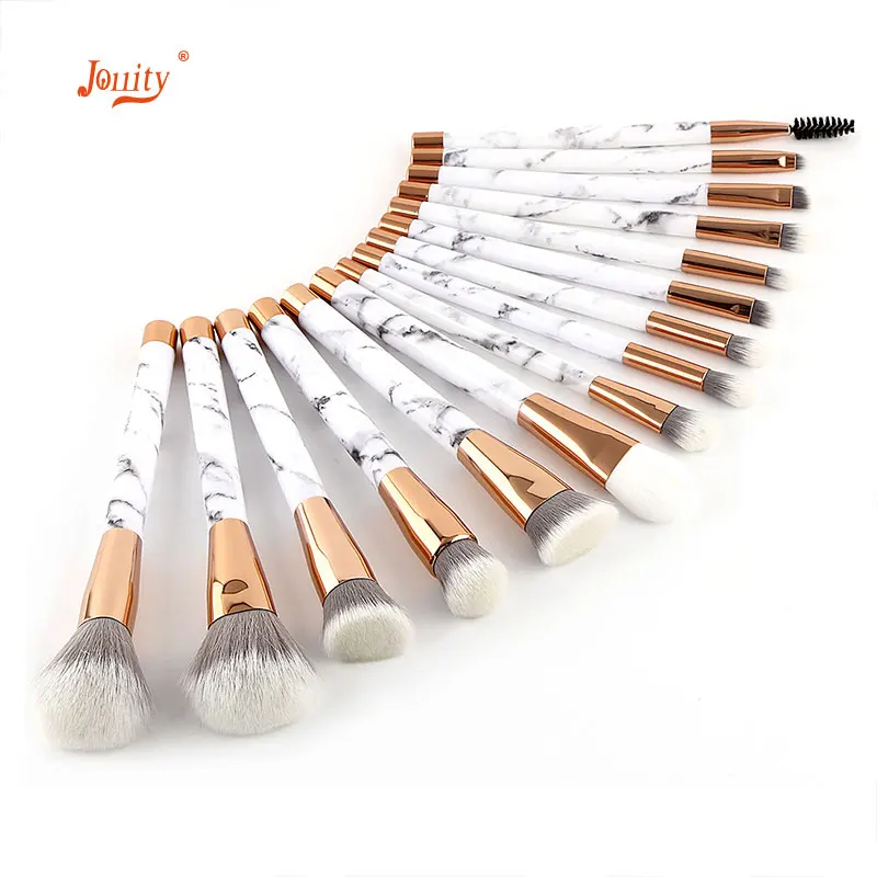 jollity 15pcs Makeup Brush Set Powder Foundation Eye Shadow Blush Blending Cosmetics Beauty Synthetic Hair Make Up Tool | Красота и