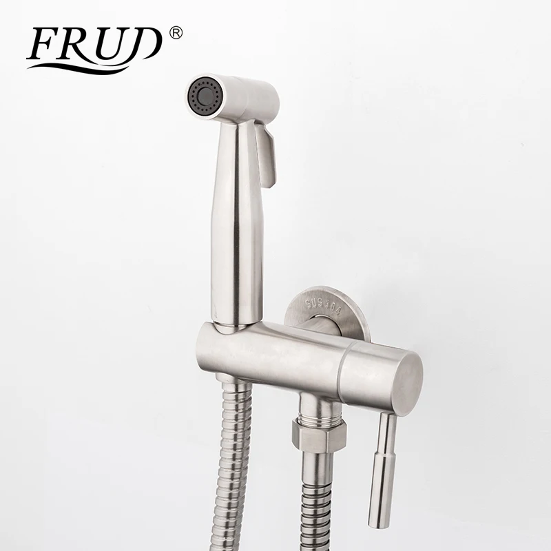 FRUD биде смеситель из нержавеющей стали ванная комната туалет муслин для душа