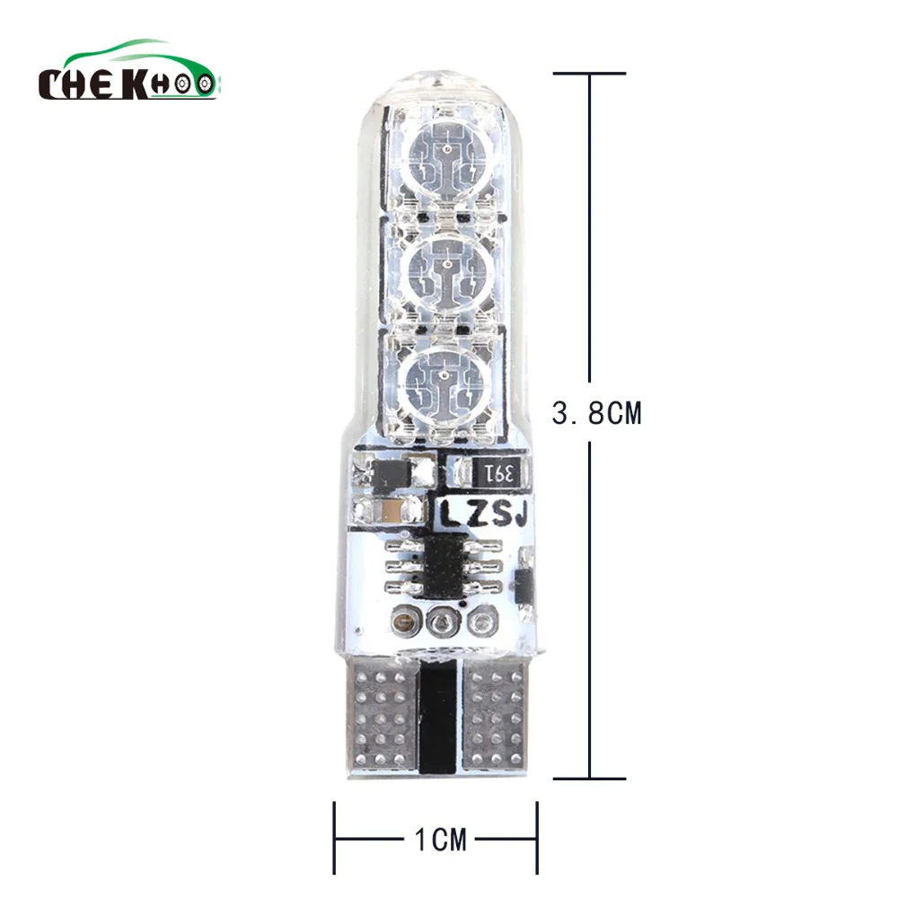 

T10 W5W 5050 SMD Auto Car RGB Led Interior Dome Wedge Reading Light Strobe Lamp Clearance Bulb Width Light With Remote Control
