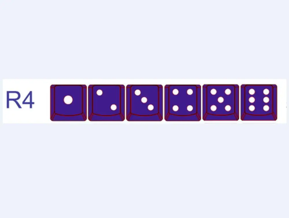 6 Key Poker Purplex1 Taihao прозрачный кубический abs doubleshot колпачки для diy игровой механической клавиатуры покер 6 ключей, высокое качество - Цвет: 6 Key Poker Purplex1