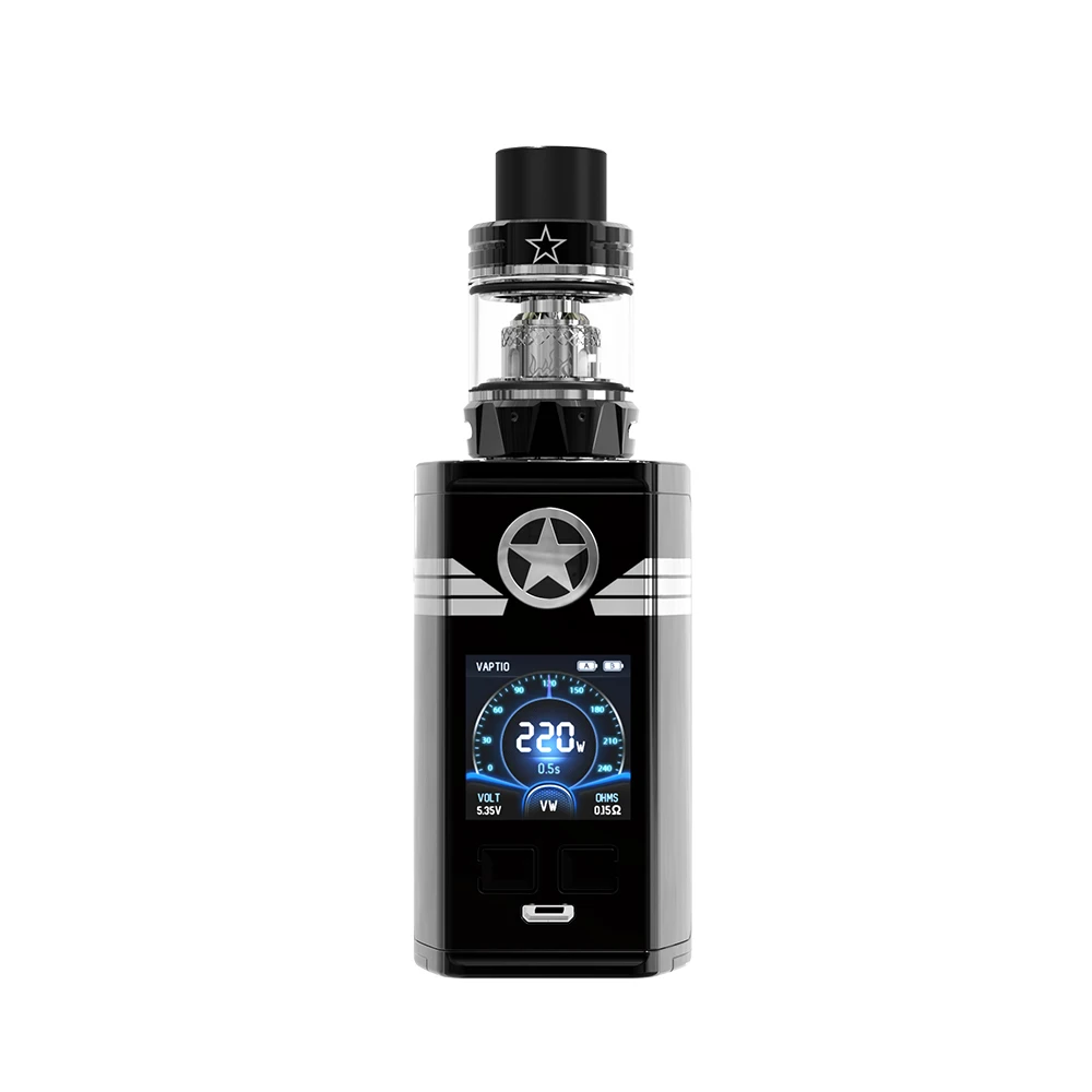Подарок vape жидкость Vaptio капитан 220 Вт комплект 2 0 мл танк распылитель электронная