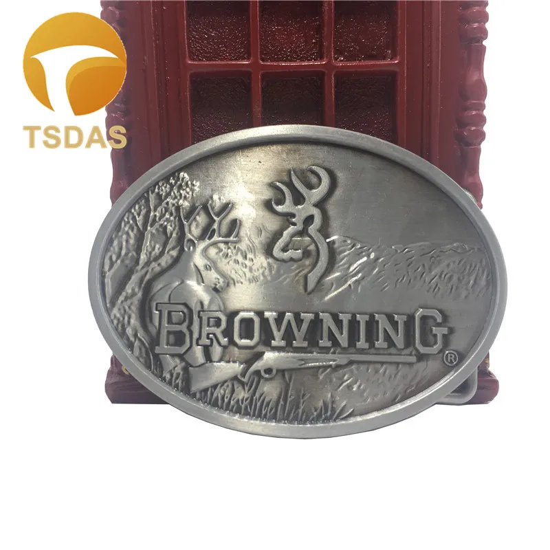 Охотничий овальная пряжка на ремень Browning ковбойский с металлической пряжкой