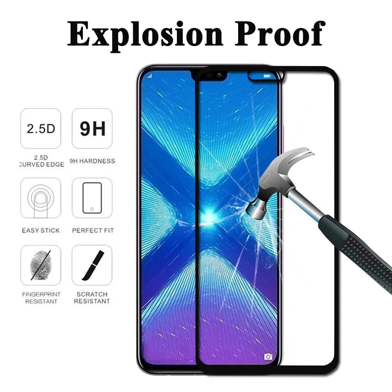 Защитное стекло для huawei honor 8x 7x 6x x8 honer 8 x Закаленное Стекло Huavei x7 x6 hono Screen Protector 9h