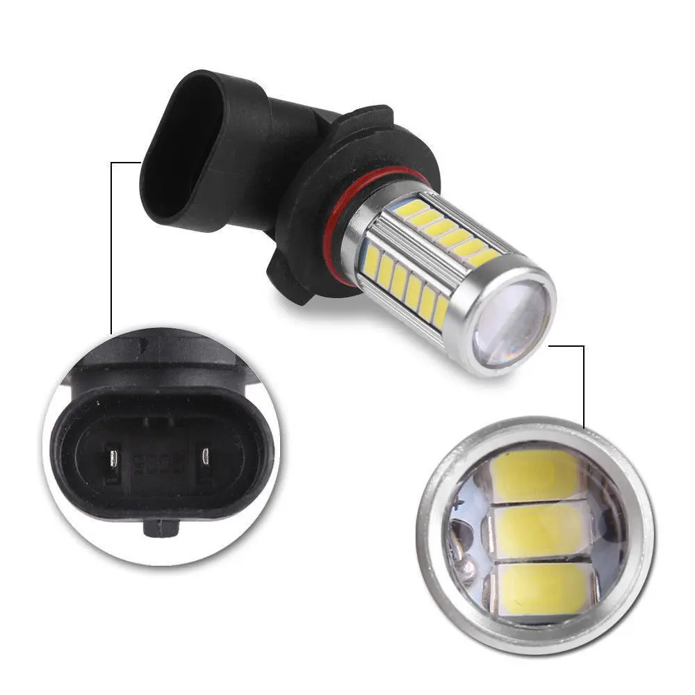 2X H7 H4 H1 H8 H11 9005 9006 H16 H3 светодиодный чип 21SMD 3030 di 6000k 1200LM Luminoso Eccellente Bianco Nebbia Luci Guida
