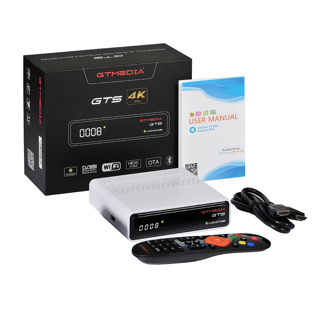 GTmedia GTC приемное устройство DVB-S2 DVB-C DVB-T2 ISDBT Amlogic S905D android 6,0 ТВ контейнер под элемент питания 2 Гб оперативной памяти, 16 Гб встроенной памяти, Спутниковое IPTV телевизор