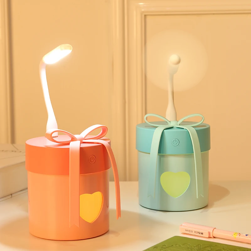 

3 in 1 Gift Box Humidifier Essential Oil Diffuser Aroma Lamp LED Night Light USB Fan Aromatherapy Car Air Freshener Fogger