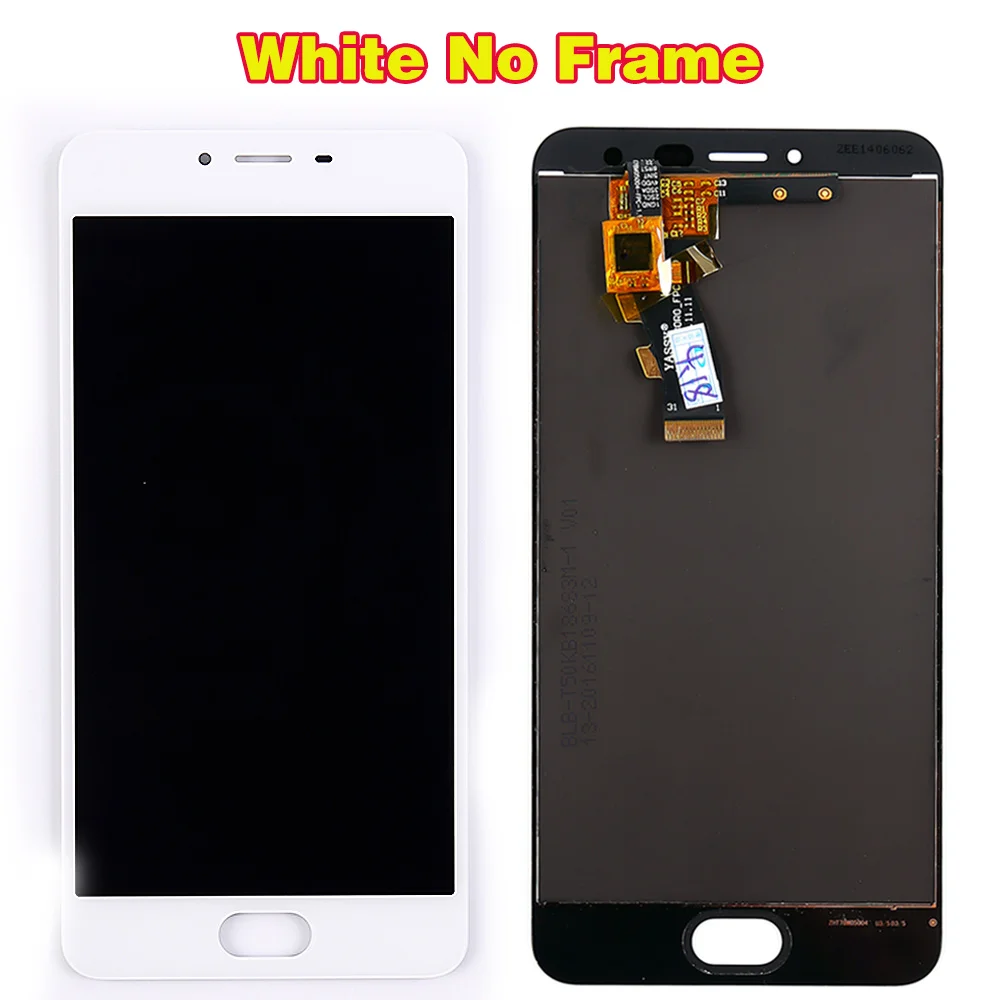 Vancca олеофобное покрытие ЖК-дисплей для Meizu M3S Meilan 3S кодирующий преобразователь сенсорного экрана в сборе M3S mini Y685H рамка 10 MultiTouch