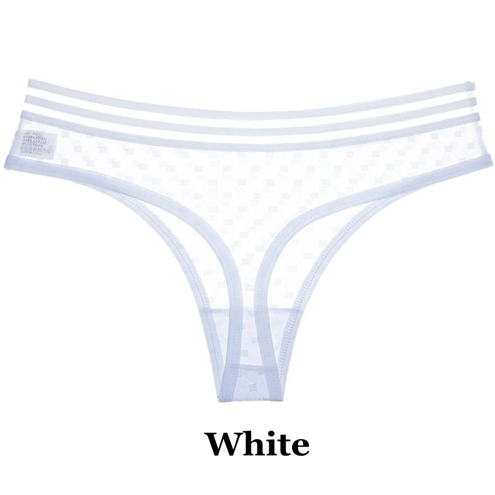 White 1 шт. Горячая Распродажа Спортивный сексуальный стиль дамские модные стринги с низкой посадкой сетки бесшовные трусики женское Бесшовное нижнее белье - Цвет: White