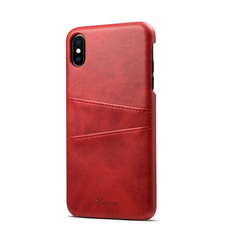 Red Чехол для iphone 11 pro xs max x xr 6 6s 7 8 plus apple Capa Funda Etui роскошные кожаные телефонные аксессуары для задней крышки Coque Shell - Цвет: Red