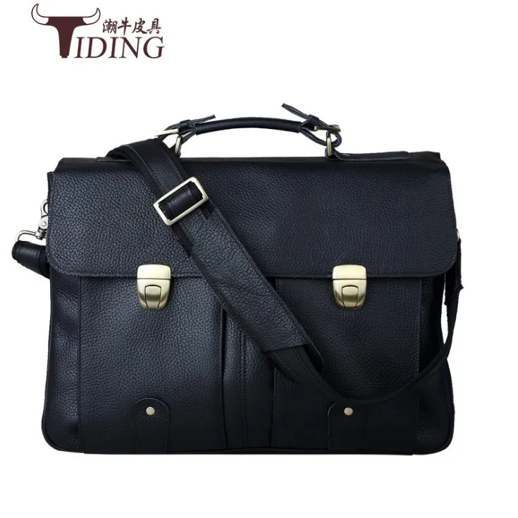 2017 Для мужчин Повседневное Портфели Бизнес плеча кожи коровы большой Курьерские