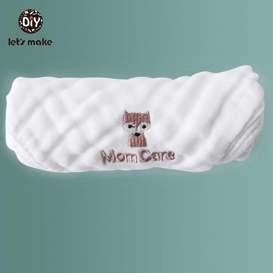 Mom Care 1 предмет, товар для малышей, хлопок, полотенце для новорожденных, Марлевое полотенце, слюнявчик, аксессуары для кормления, полотенце для девочек и мальчиков, Let's Make - Цвет: Mom Care