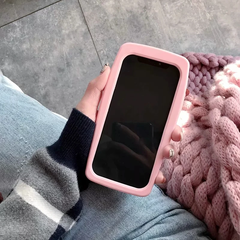 3D мультфильм Винтаж старый мобильный телефон Мягкая силиконовая задняя крышка