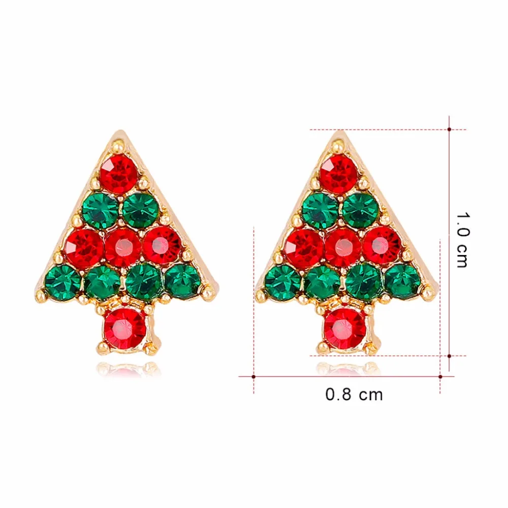Новое поступление рождественские серьги новогодние гвоздики креативные модные