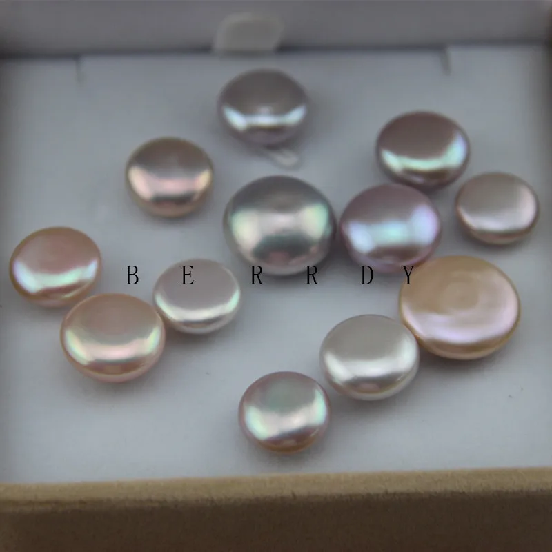 

9-17mm Big Size Natural Freshwater Pearl Beads, Loose Button Pearl Baroque Beads, Fashion Women Jewelry DIY Accessories