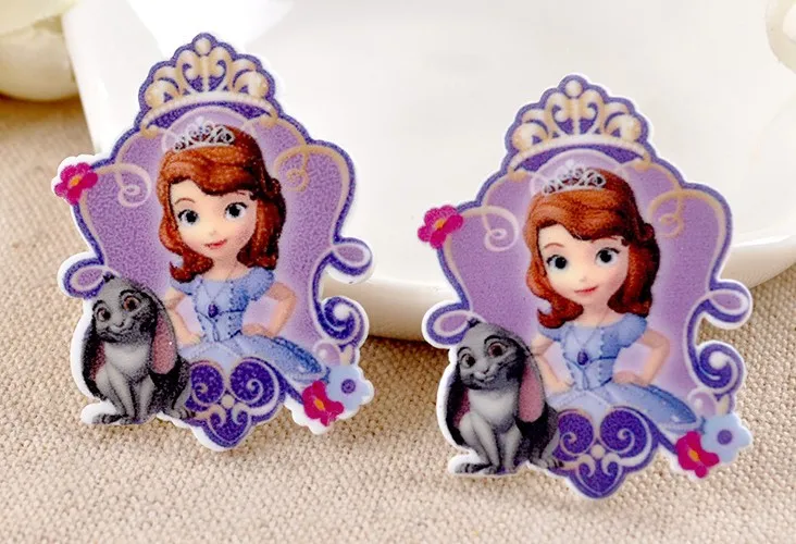 Бесплатная доставка! 50 Шт. София Принцесса Смолы Аксессуары Для ПОДЕЛОК Детей